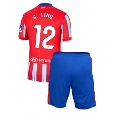 Atletico Madrid Samuel Lino #12 Hjemmedraktsett Barn 2024-25 Kortermet (+ korte bukser)